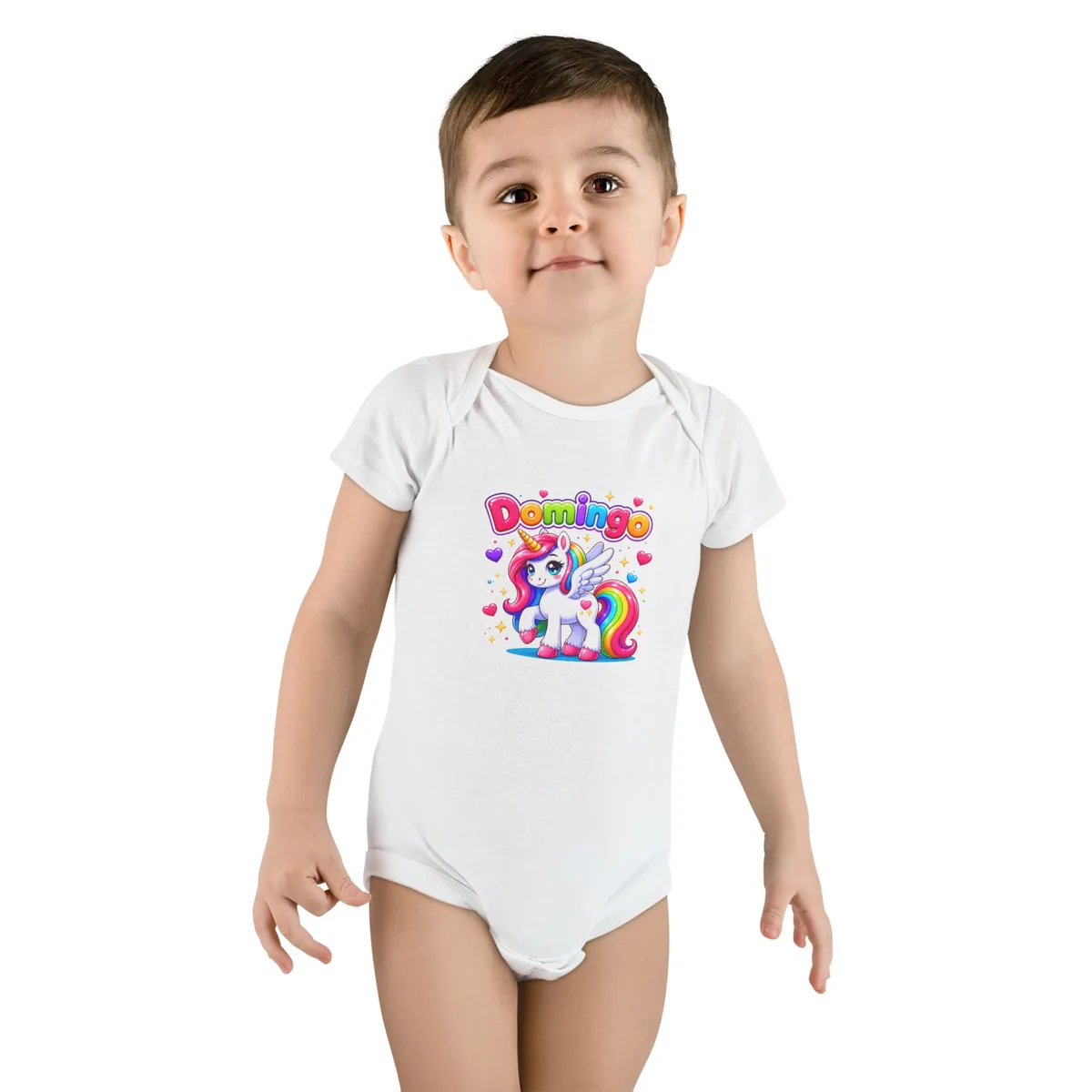 Mameluco para bebé "Domingo Unicornio Alado"